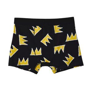 Urban Outfitters UO Mens M Black Basquiat Crown Stretch Cotton Boxer Briefs